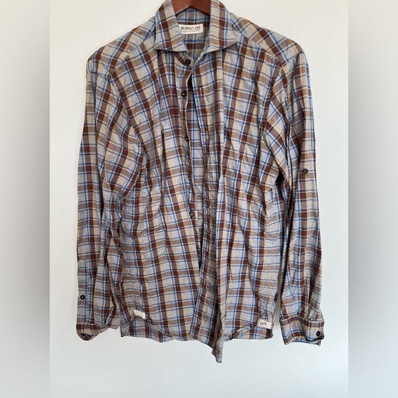 Plaid Button-Up Shirt size medium - Picture 3 of 5
